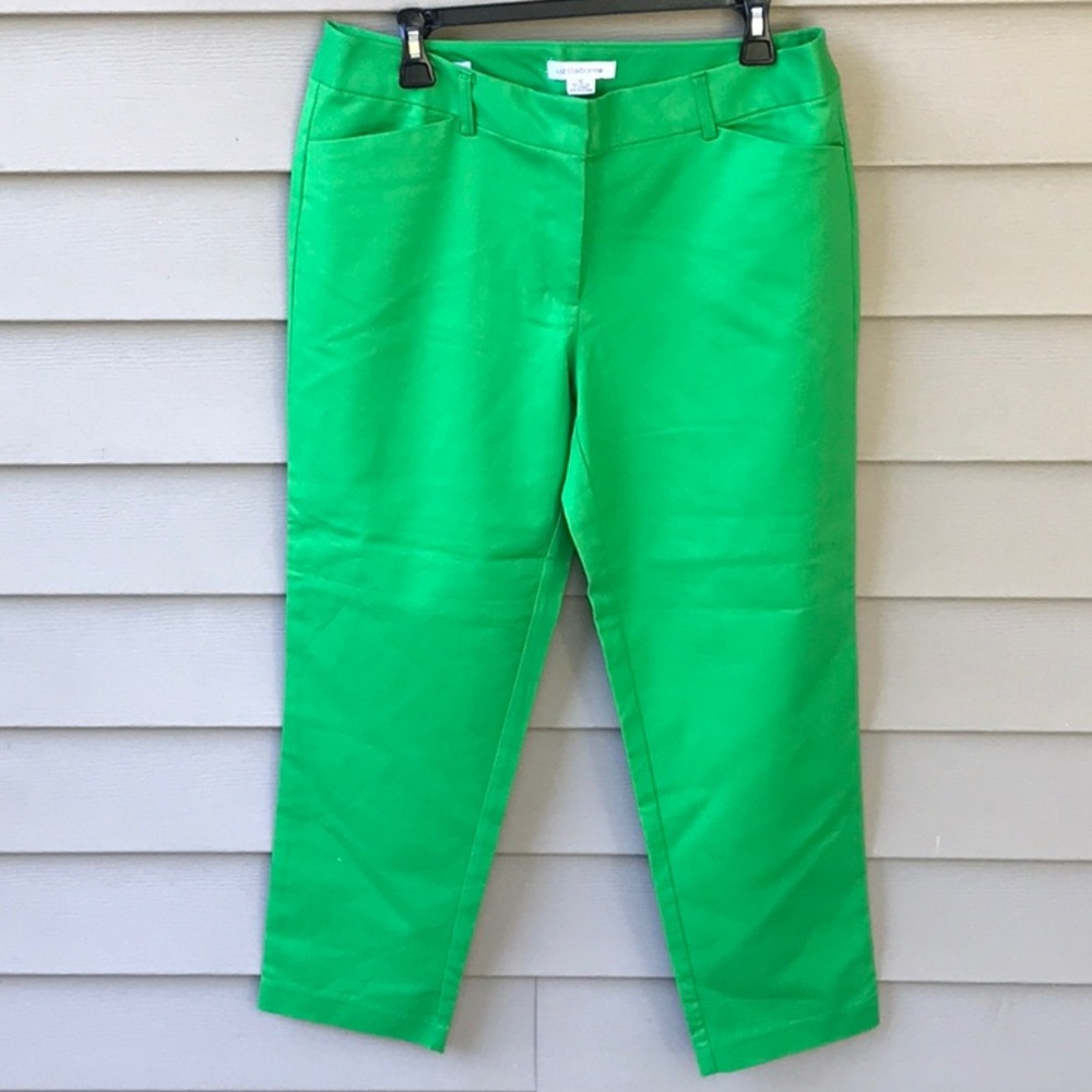 Pretty green ankle pants from Liz Claiborne. Sz 12